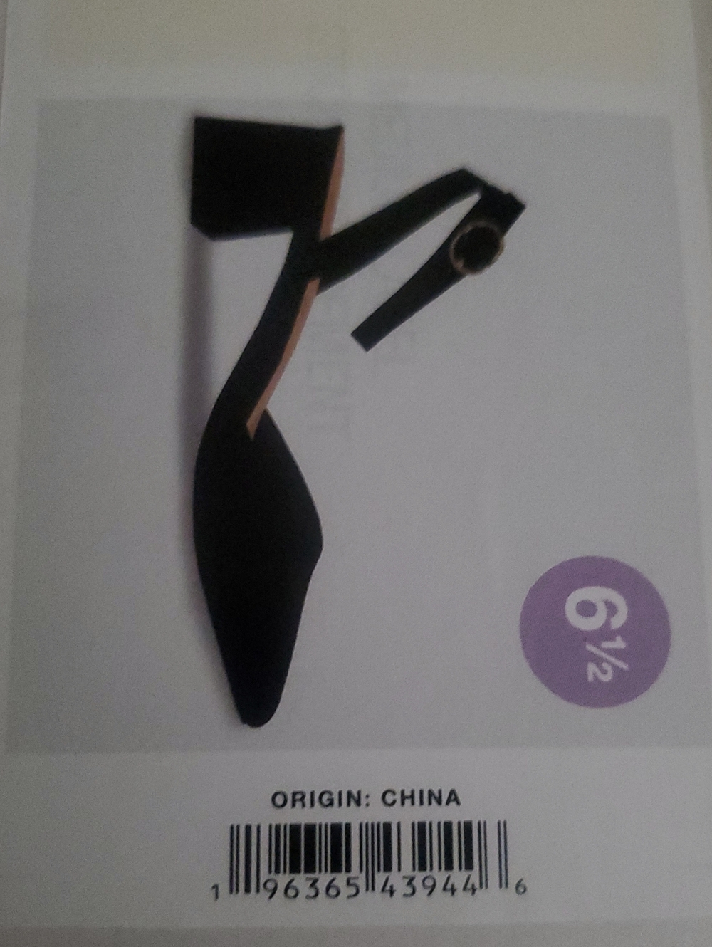 A New Day Black Ankle-Strap Block Heel Pumps Size 6.5 - Picture 5 of 6